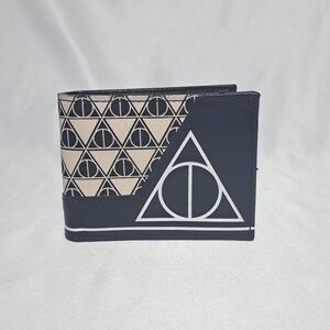 Harry Potter‎ Deathly Hallows Bi Fold Wallet Black White